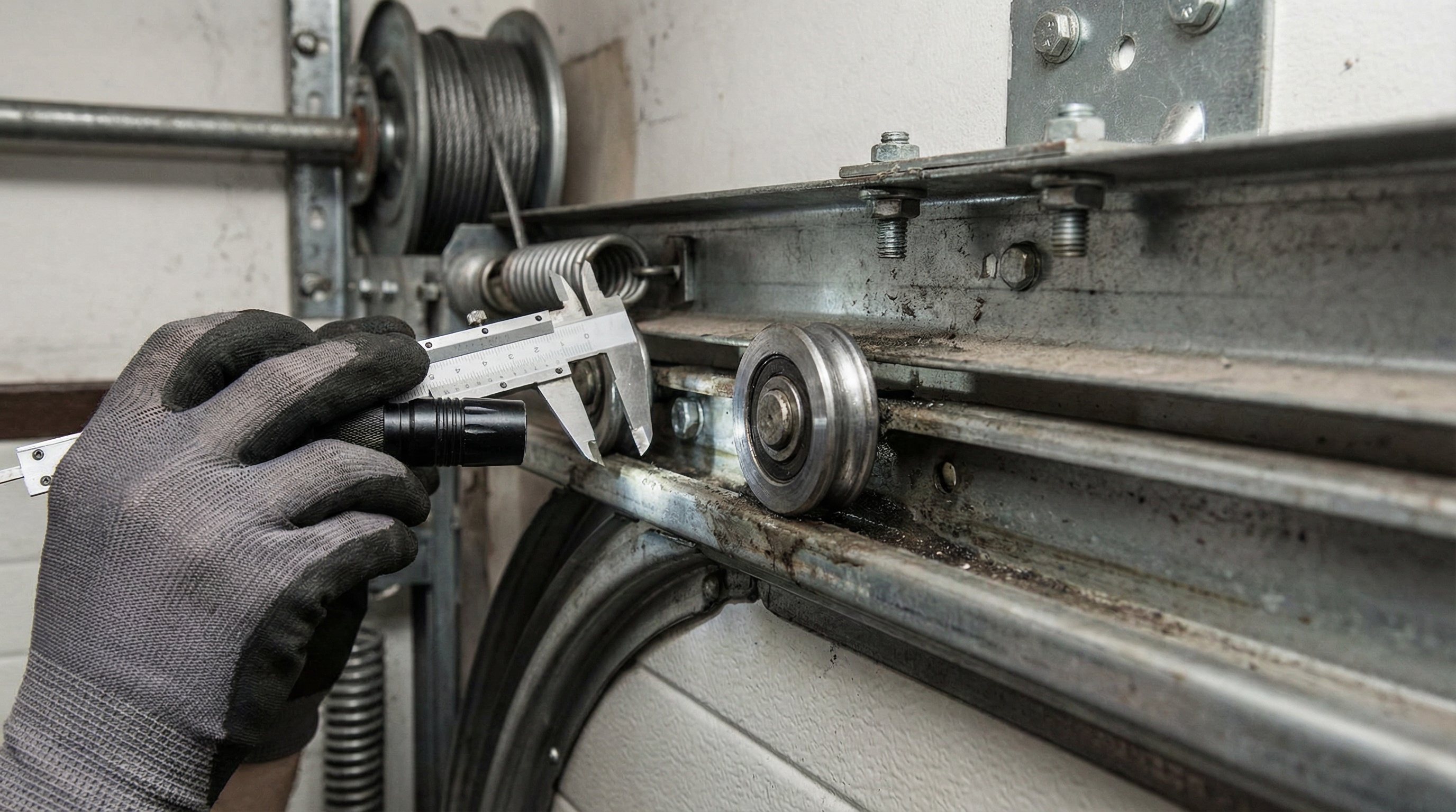 Garage door track inspection in King of Prussia