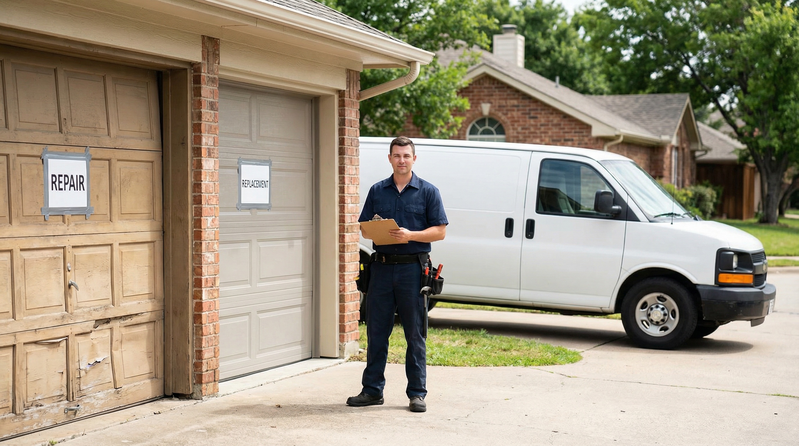 Should you repair or replace your garage door in Philadelphia PA — article cover image.