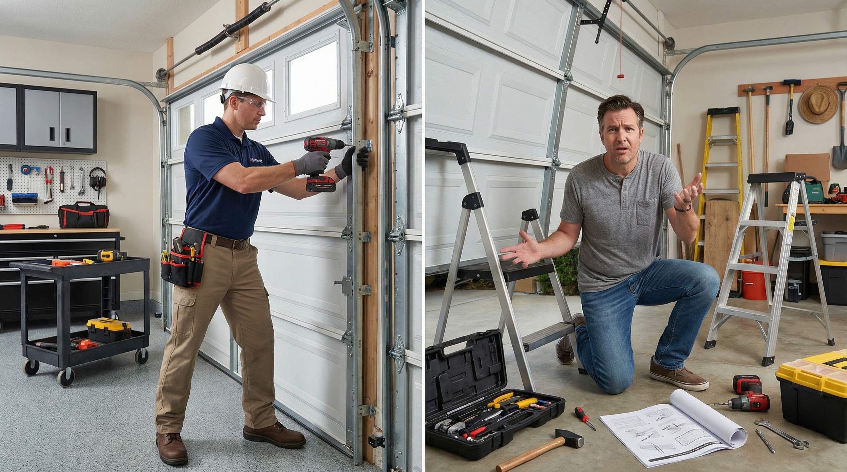 Is Replacing a Garage Door Easy? DIY vs Professional Installation Guide — article cover image.