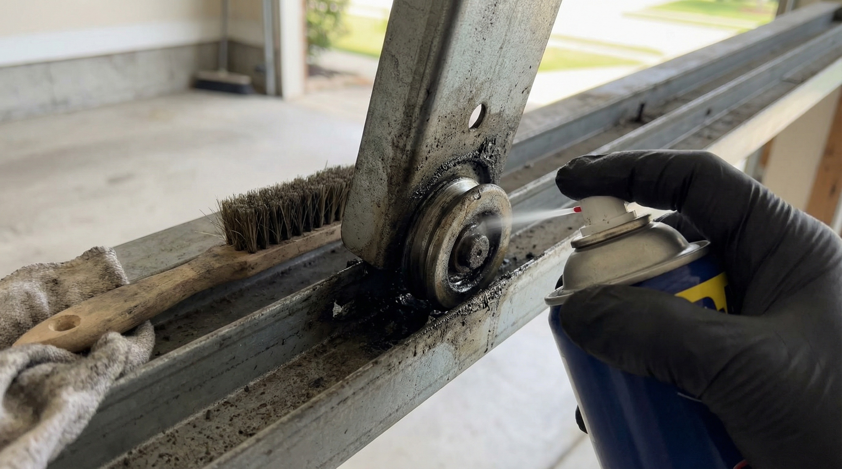 Garage door roller maintenance in Norristown