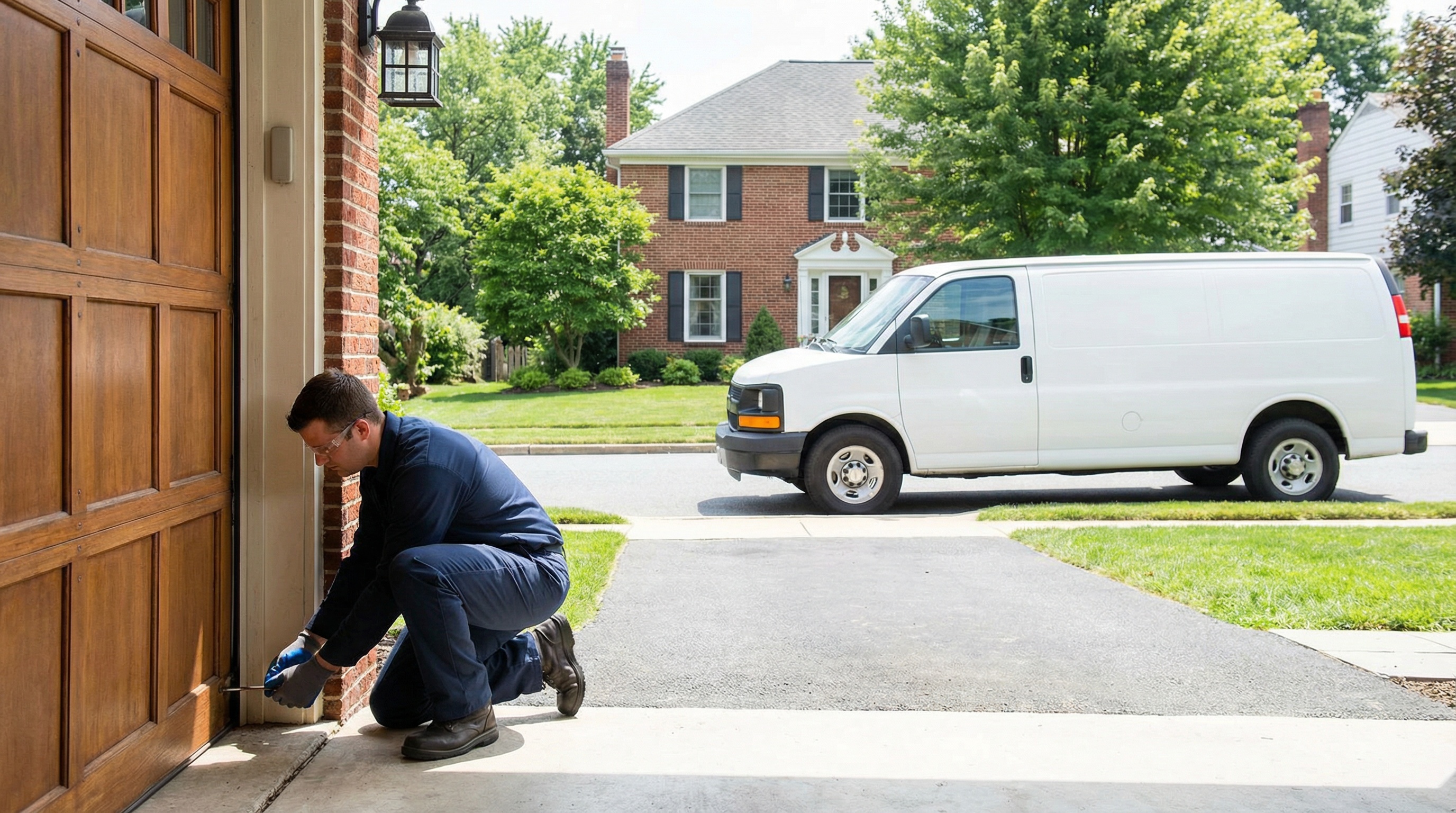 Professional garage door repair service in Upper Darby