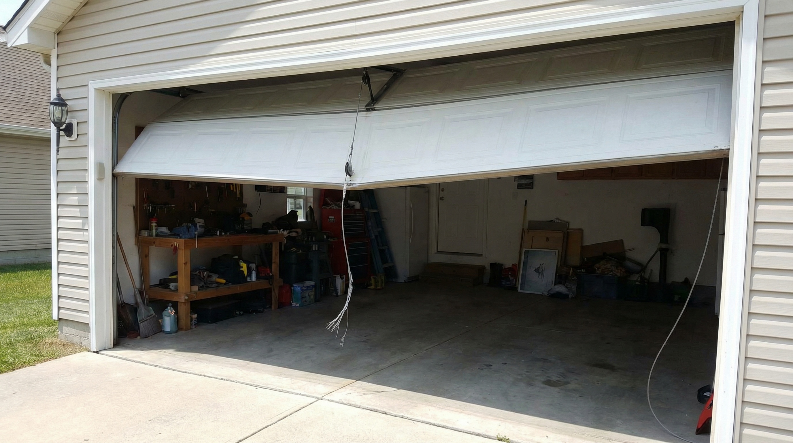 What Happens When a Garage Door Cable Breaks — article cover image.