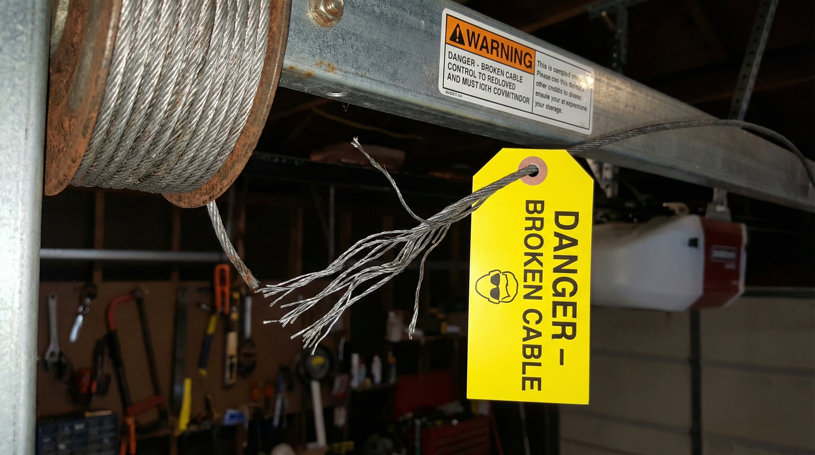 Is It Safe to Use a Garage Door with a Broken Cable — article cover image.