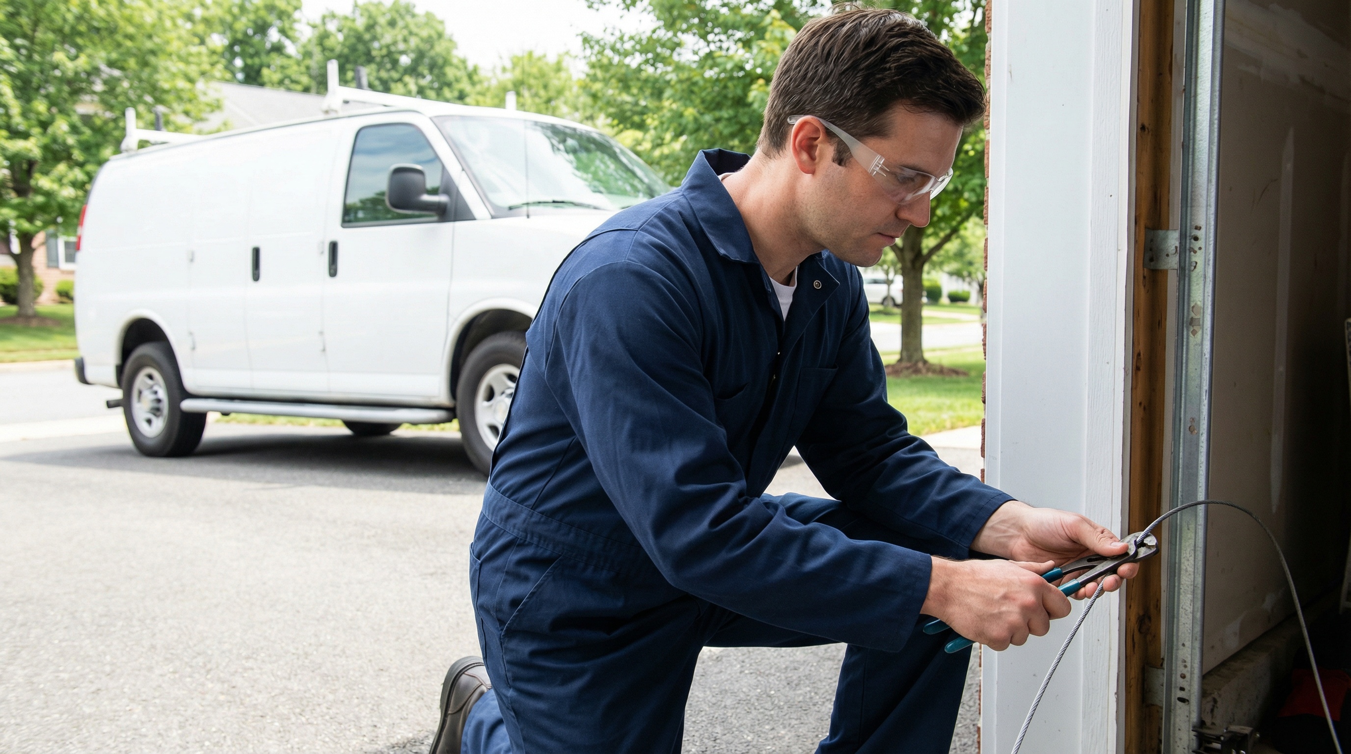 Professional garage door cable repair in Norristown