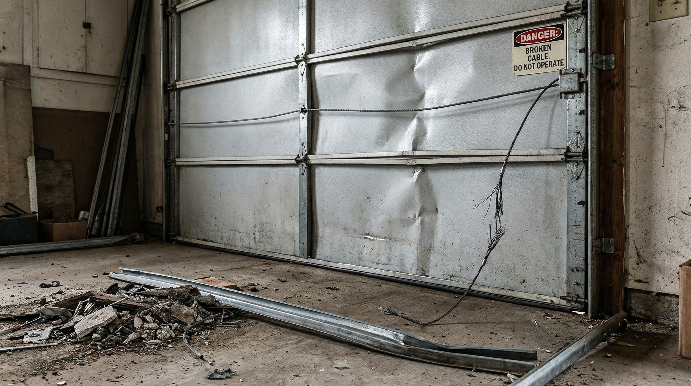 Is it safe to use a garage door with a broken cable in Wayne PA — article cover image.