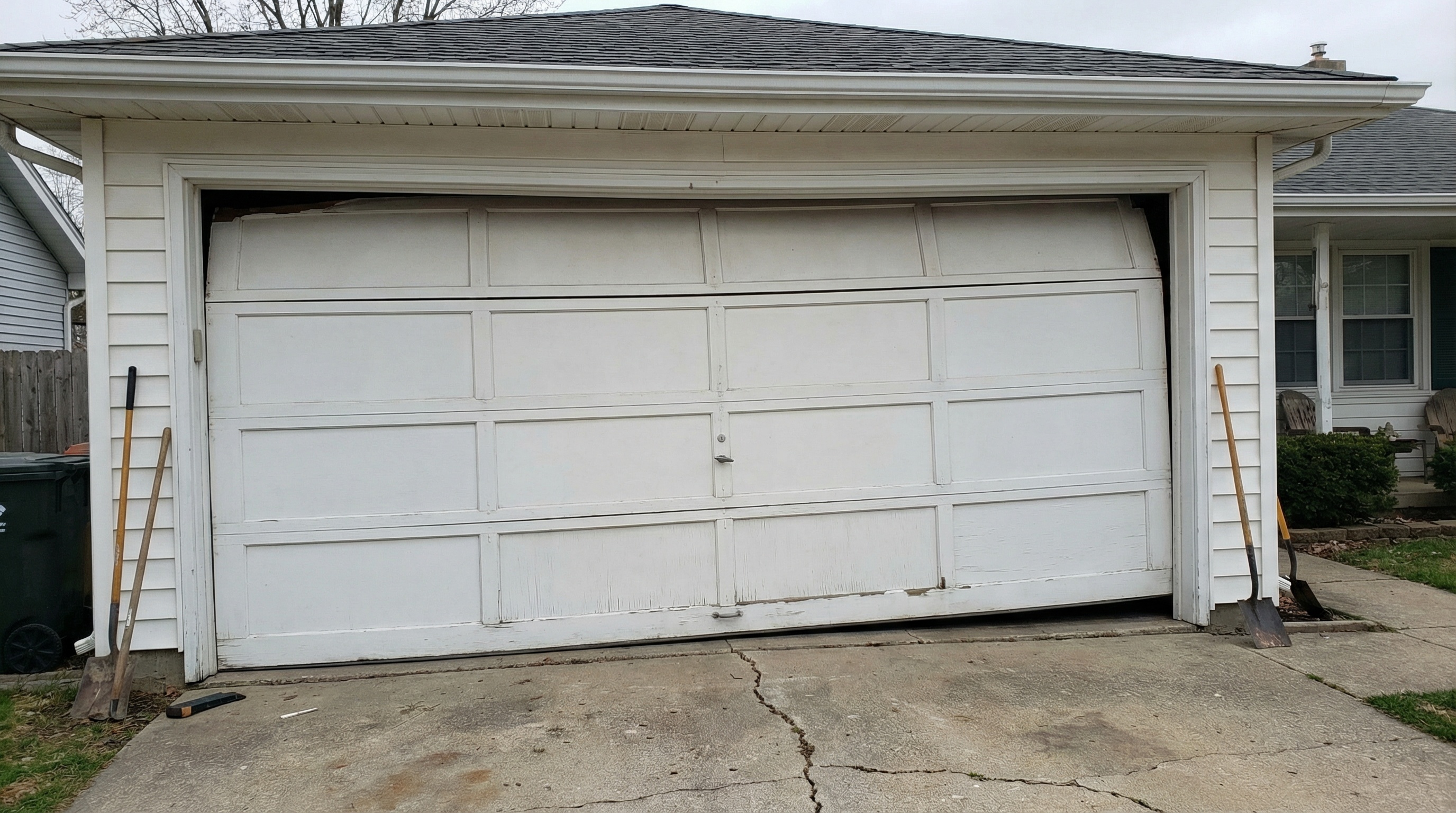 How do you know if your garage door is off center? — article cover image.