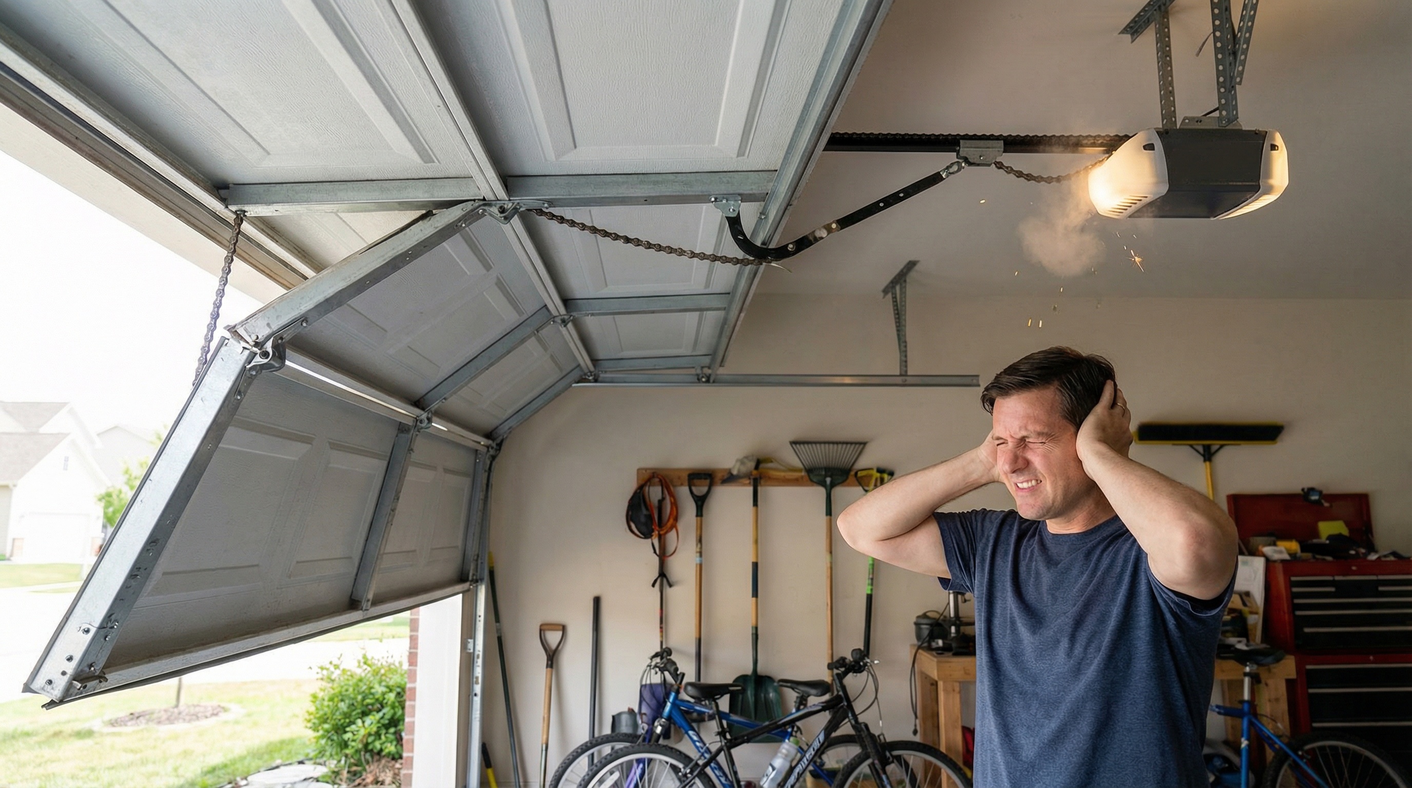 garage door making unusual noises during operation