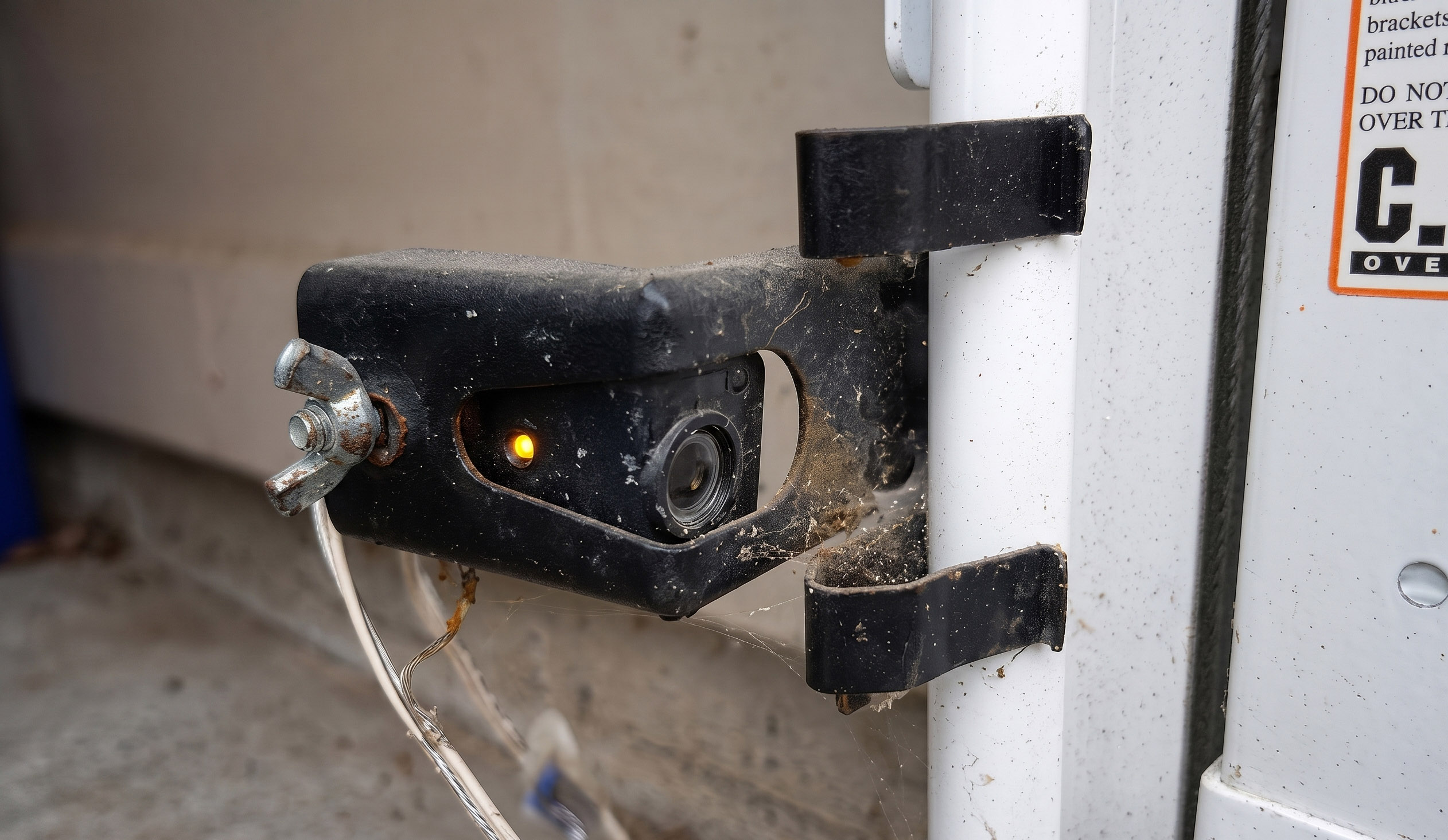 Dirty garage door sensors