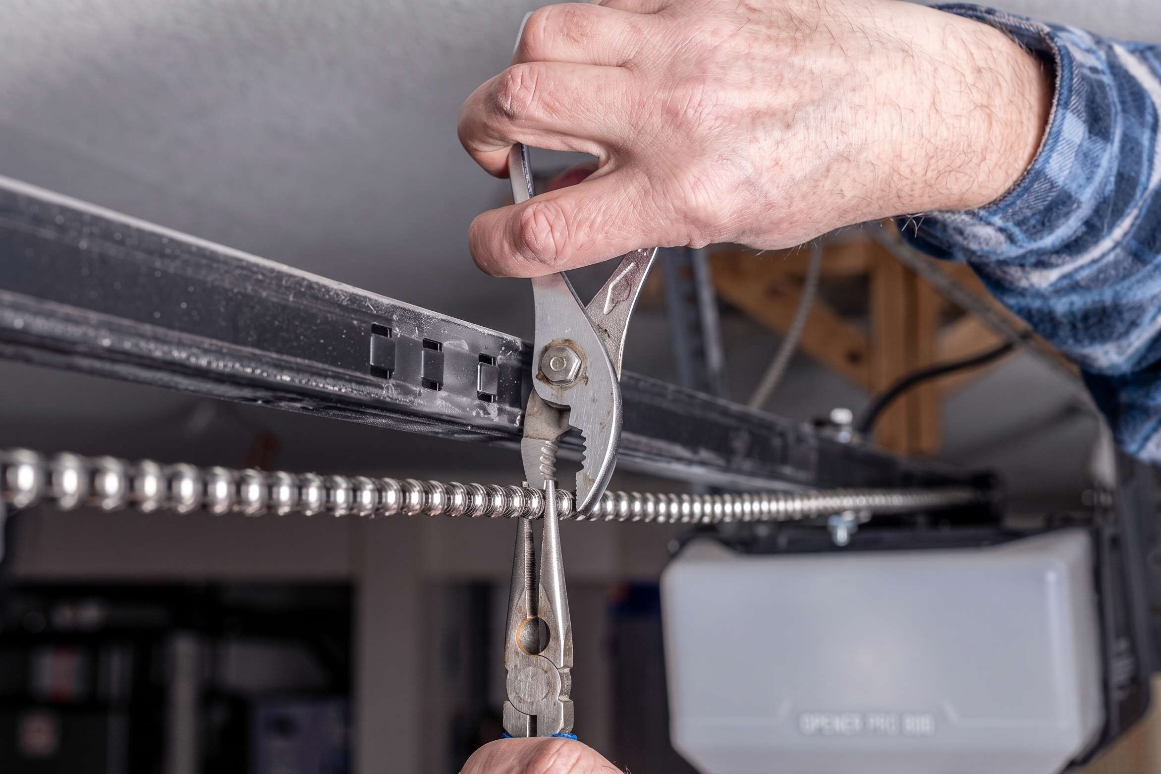 Garage door opener making noise