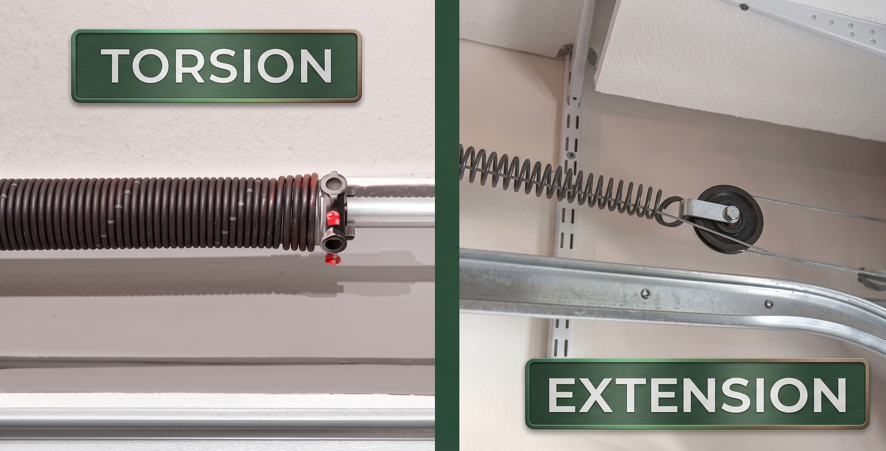 Torsion vs extension springs